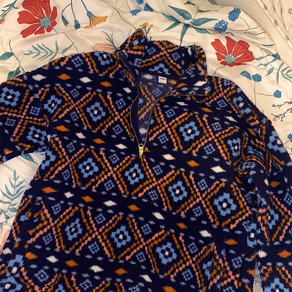 Aztec Patterned Half-Zip 💛